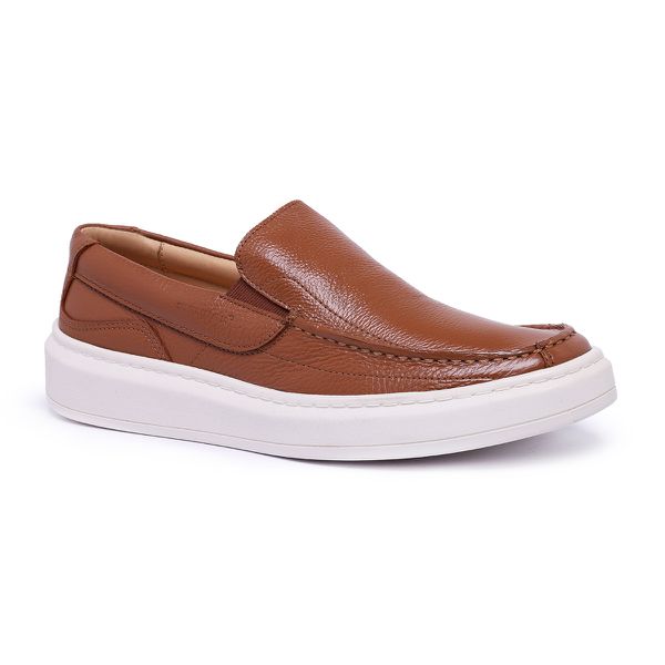 Sapato Casual Comfort Sapatoterapia SPT Couro Havana