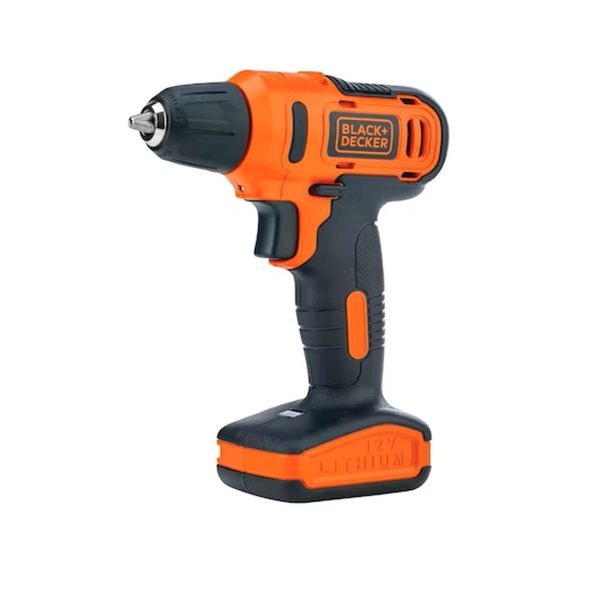 Parafusadeira Furadeira 12v Íon de Lítio Black+Decker LD12S Sem Fio Bivolt com 13 acessórios