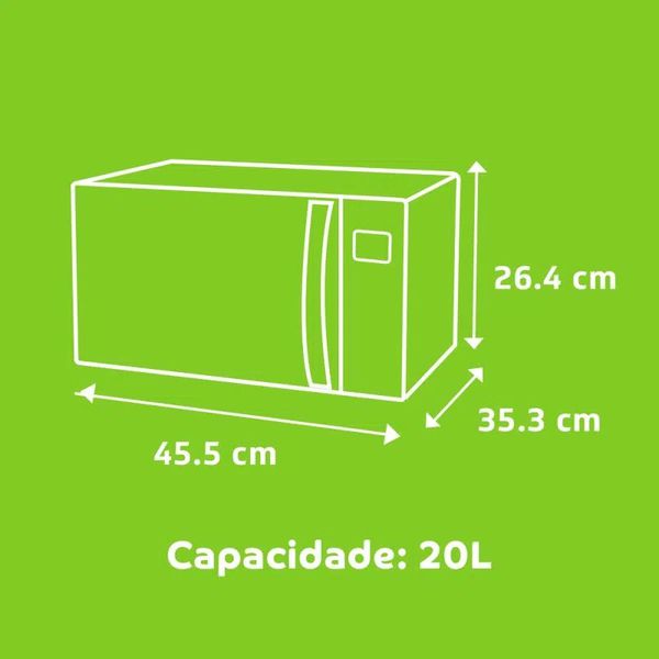 Microondas Consul CMA20BB 20L Branco 127v