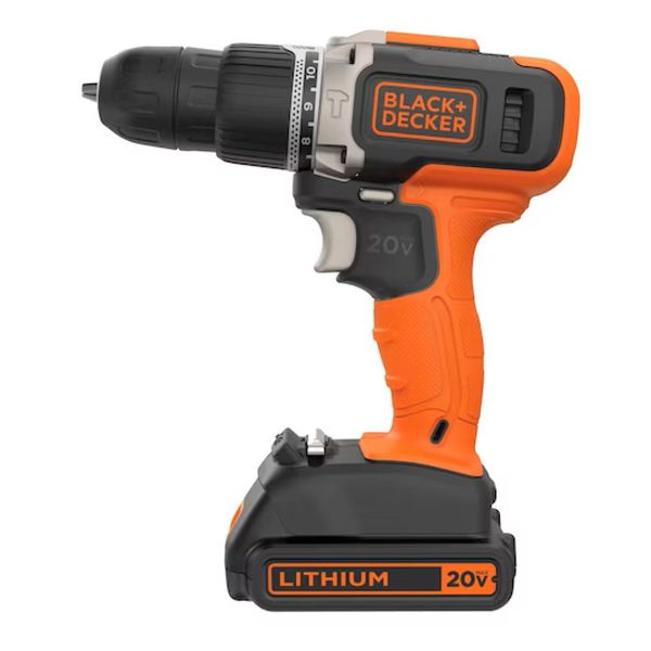 Parafusadeira Furadeira Impacto 20V íon de lítio Black+Decker BCD704C1 Sem Fio Bivolt