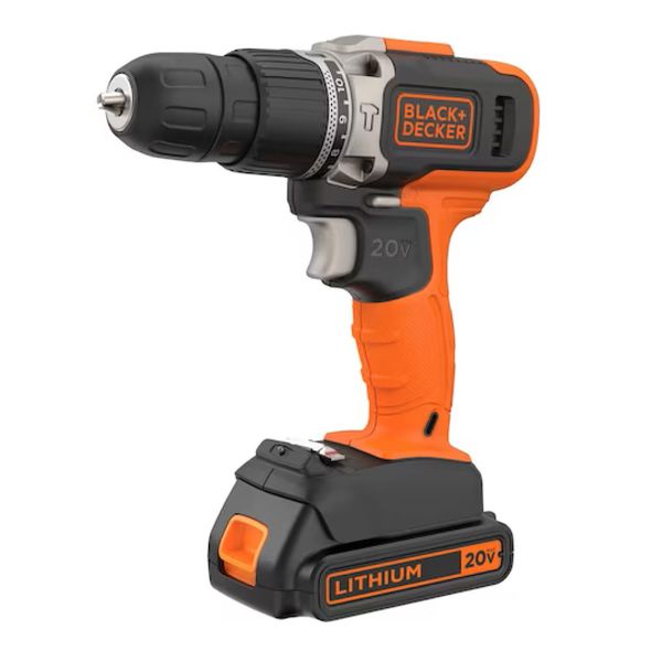 Parafusadeira Furadeira Impacto 20V íon de lítio Black+Decker BCD704C1 Sem Fio Bivolt