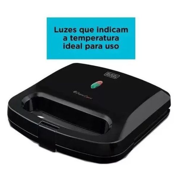 Grill e Sanduicheira Cusine Expert Black Decker GS800 Preta 127V