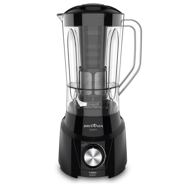 Liquidificador Britânia Turbo BLQ1412P 900w 2,6 L Preto 127V