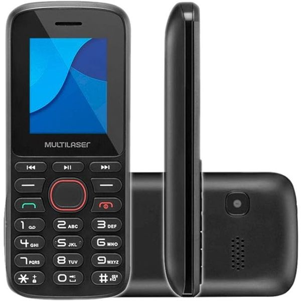 Celular Multilaser Up Play 3G Dual Chip Preto Tela 1.8