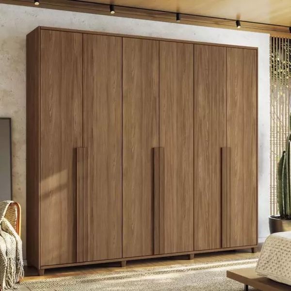 Guarda Roupa Casal Avila 6 Portas Jatoba Santos Andira