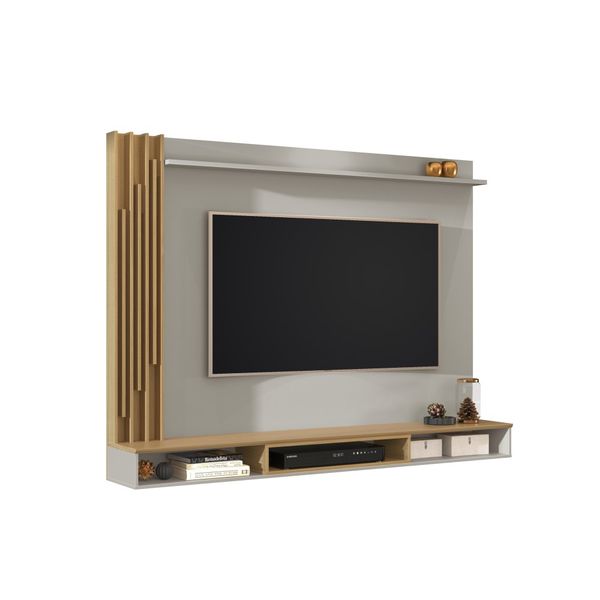 Painel Suspenso Aston Para Tv até 55'' 3 Nichos Fendi/Freijo EDN Moveis