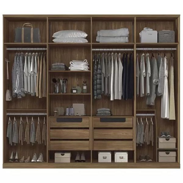Guarda Roupa Casal Ele e Ela 8 Portas Jatoba Santos Andira