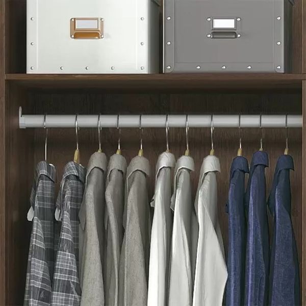 Guarda Roupa Casal com 8 portas e 4 gavetas Havana Master Vip 8.4 Ebano Santos Andira