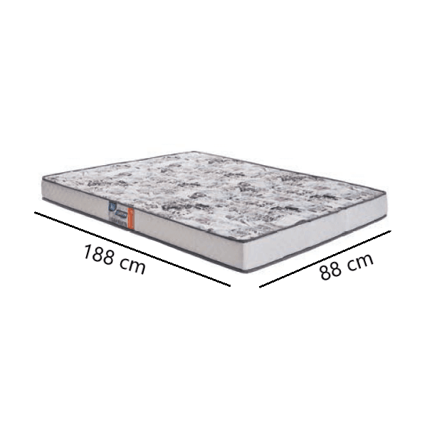 Colchão Solteiro Gazin D23 Dream 1,88x0,88 Branco