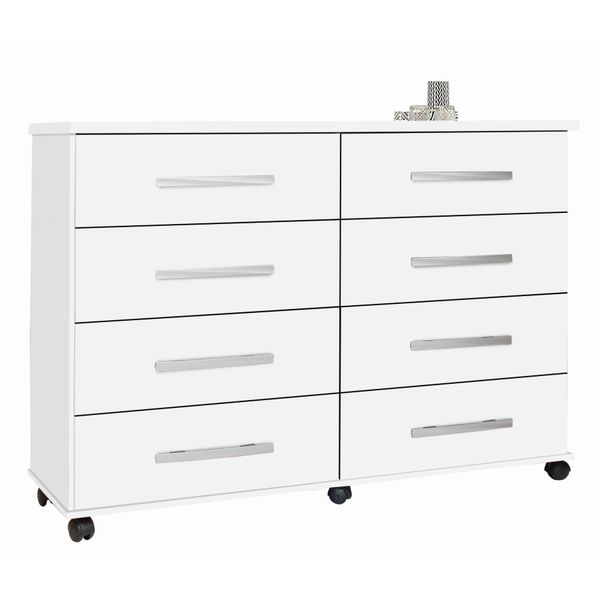 Comoda 8 Gavetas Jade Branca Primus