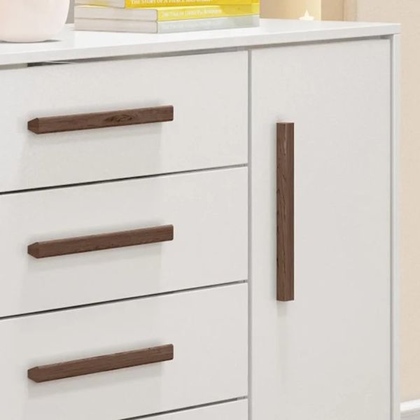 Cômoda Sapateira 1 Porta 4 Gavetas Q Encanto Branco Qmovi