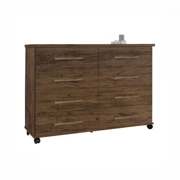 Cômoda 8 Gavetas Amendoa/Wood Jade Primus