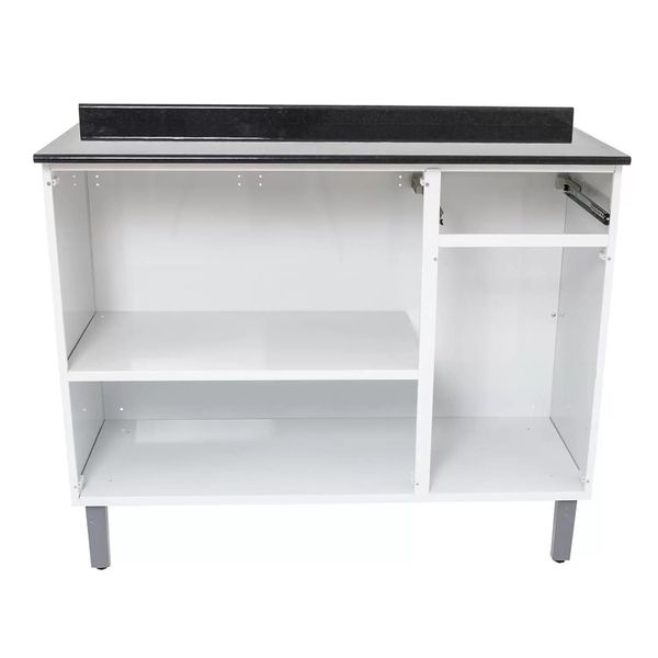 Balcão 3 Portas 1 Gaveta Rose Itatiai Branco