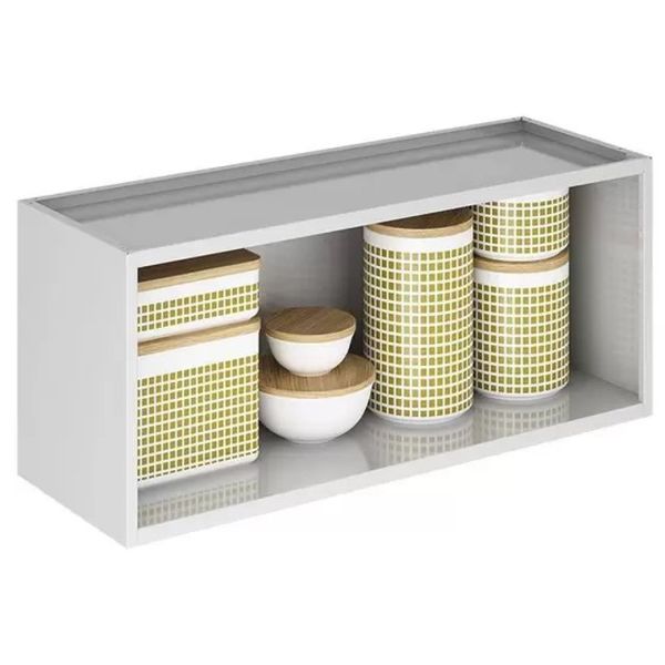 Armário de Cozinha Aéreo 1 Porta Itatiaia Tarsila IPH-80 Branco