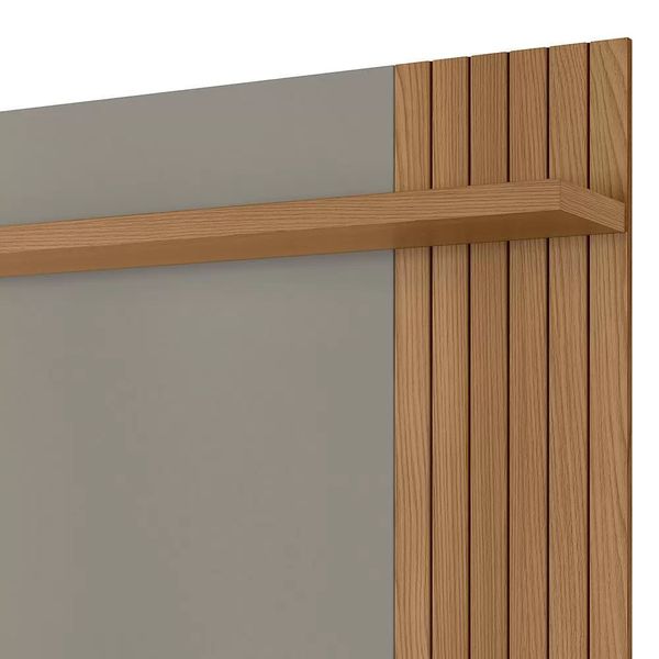 Painel Home para TV até 60" Pitanga Amendoa/Titanio Linea Brasil