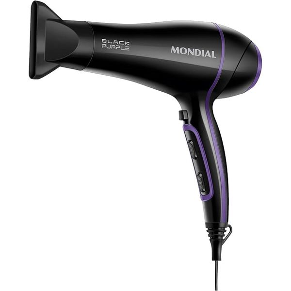 Secador de Cabelo Mondial Black Purple SCN-01 127V