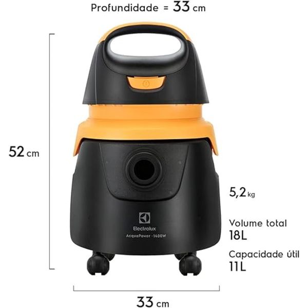 Aspirador de Pó e Água Electrolux 1400W Acqua Power AQP20 220V