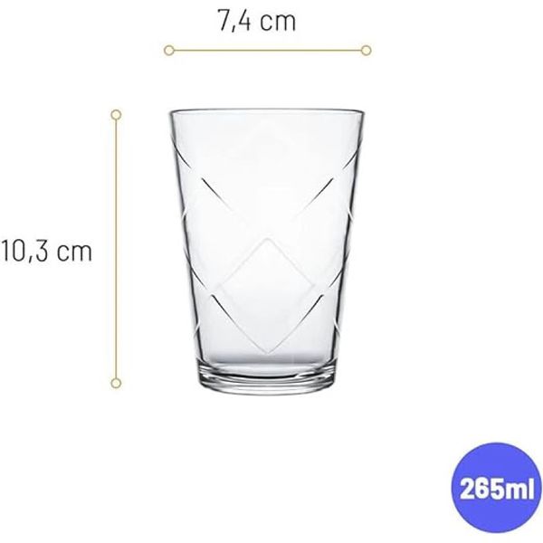 Conjunto de Copos Maracatu 6 Unidades 265ml Nadir