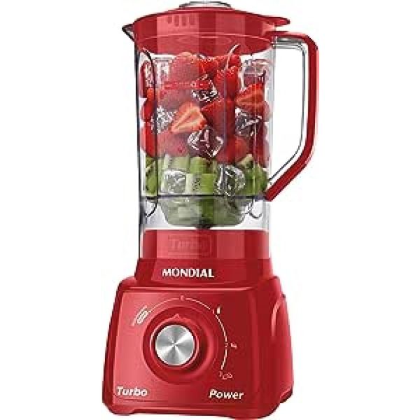 Liquidificador Turbo Power Mondial 550W 110V L-99 Vermelho 127V