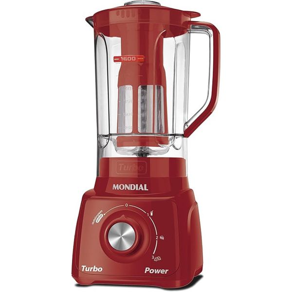Liquidificador Turbo Power Mondial 550W 110V L-99 Vermelho 127V