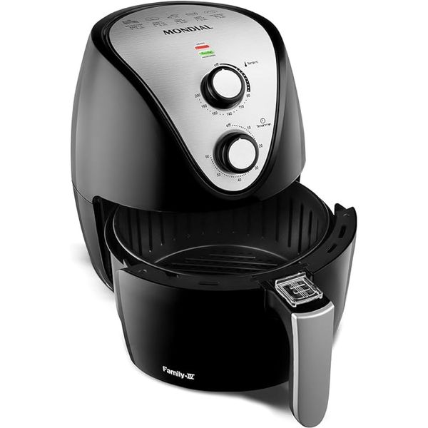Fritadeira Elétrica Sem Óleo Air Fryer 3,5L Mondial Family AF30 Preto 127V