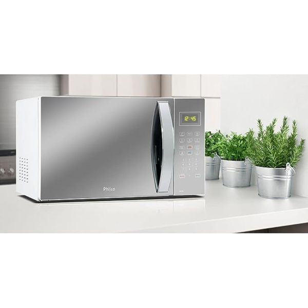 Microondas Philco 37L Espelhado Branco PMO37EB 127V