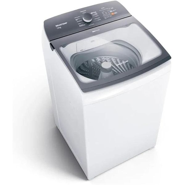 Lavadora de Roupas Brastemp 12Kg Cesto Inox 12 Programas de Lavagem BWK12AB Branca 127V