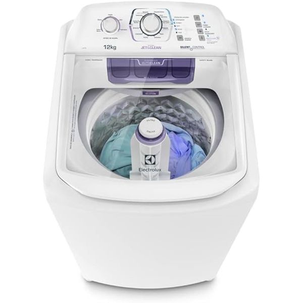Máquina de Lavar Electrolux 12kg Branca Turbo Economia Cesto Inox LAC12 220V