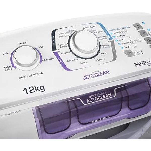 Máquina de Lavar Electrolux 12kg Branca Turbo Economia Cesto Inox LAC12 220V