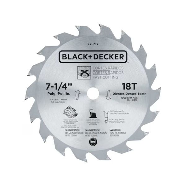 Serra Circular Elétrica Black Decker CS1024 7.1/4 Pol. 1500W Laranja 60Hz 127V