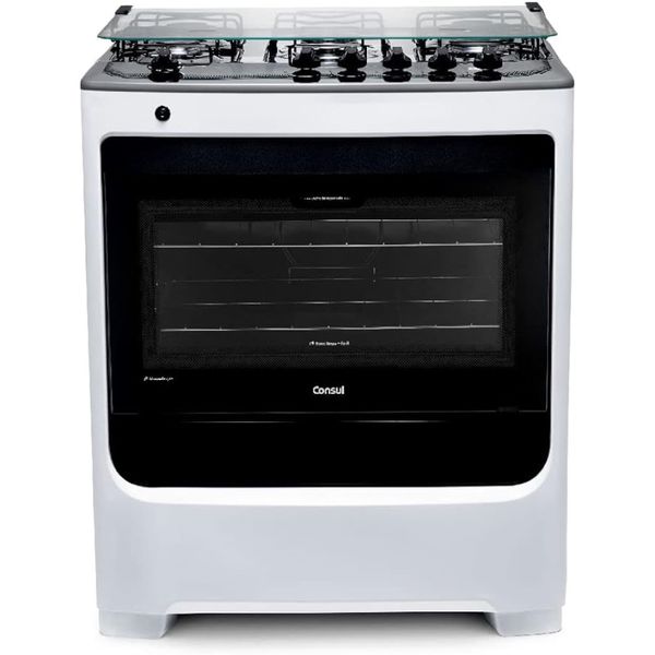 Fogão de Piso Consul 5 Bocas Acendimento Automático Branco CFS5NAB Bivolt