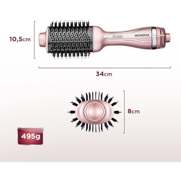 ESCOVA SECADORA MONDIAL GOLDEN ROSE CERÂMICA ES-02 BIVOLT