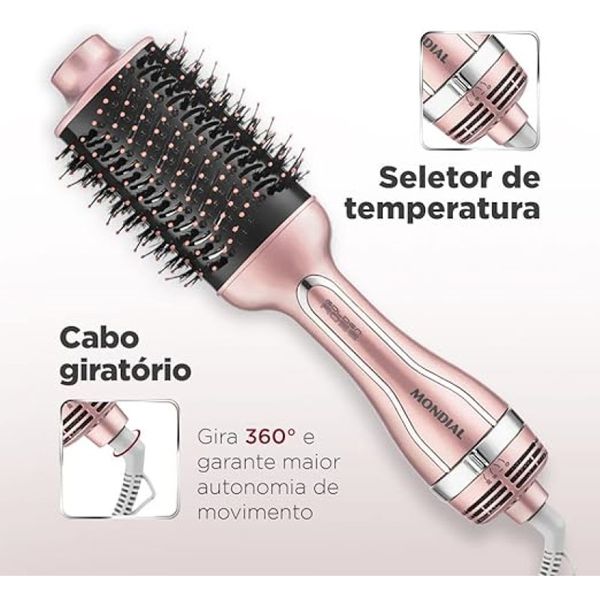 ESCOVA SECADORA MONDIAL GOLDEN ROSE CERÂMICA ES-02 BIVOLT