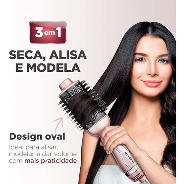 ESCOVA SECADORA MONDIAL GOLDEN ROSE CERÂMICA ES-02 BIVOLT