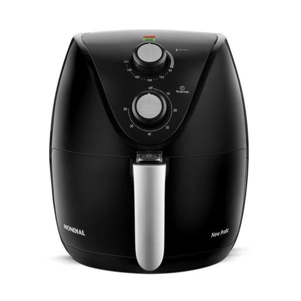FRITADEIRA AIR FRYER MONDIAL AF-31-I FAMILY IV 3,5L INOX PRETO 127V