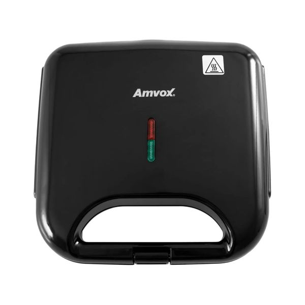 Sanduicheira Grill Antiaderente 750W AMS370 Black Amvox 127V