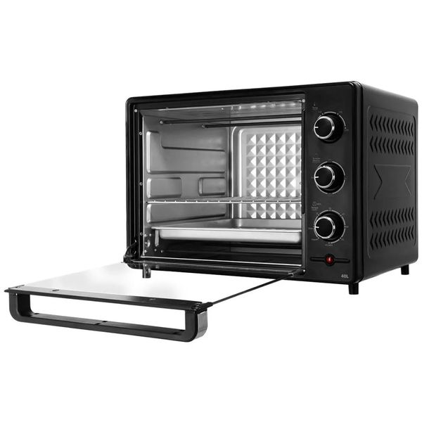 Forno Elétrico de Bancada Britânia BFE45PI com Dourador 40L Preto 127V
