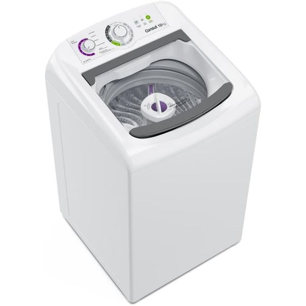 Máquina de Lavar Consul CWH12BBNA 12kg Branca Dosagem Econômica e Ciclo Edredom 220V