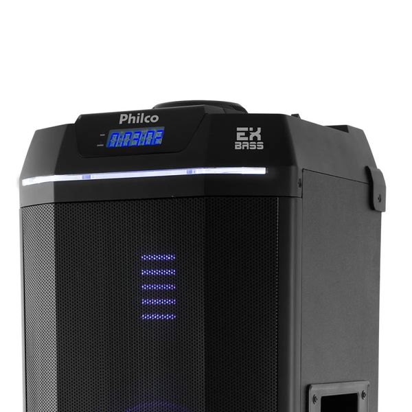 Caixa Acústica Philco PCX9000 Bluetooth, 700W RMS, USB, FM