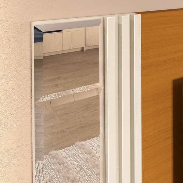 Painel Arezzo para TV até 55" 2 Portas Off White/Cedro EDN