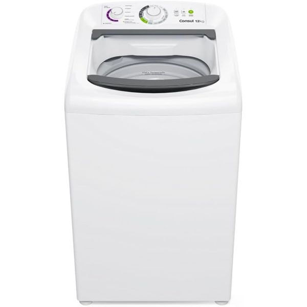 Máquina de Lavar Consul CWH12BBNA 12kg Branca Dosagem Econômica e Ciclo Edredom 127V