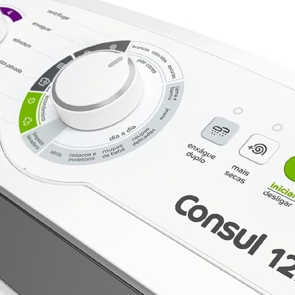 Máquina de Lavar Consul CWH12BBNA 12kg Branca Dosagem Econômica e Ciclo Edredom 127V