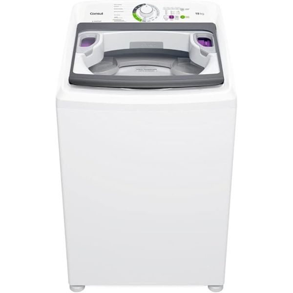 Máquina de Lavar Consul 15 kg Branca com Lavagem Econômica e Ciclo Edredom CWH15AB 127V