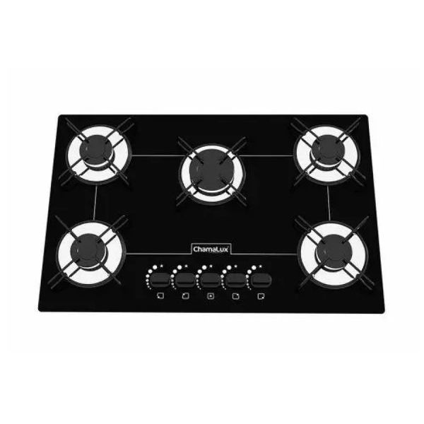 Fogão Cooktop 5 Bocas Chamalux Ultra Chama Preto