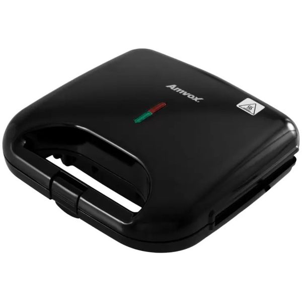 Sanduicheira Grill Antiaderente 750W AMS370 Black Amvox 127V