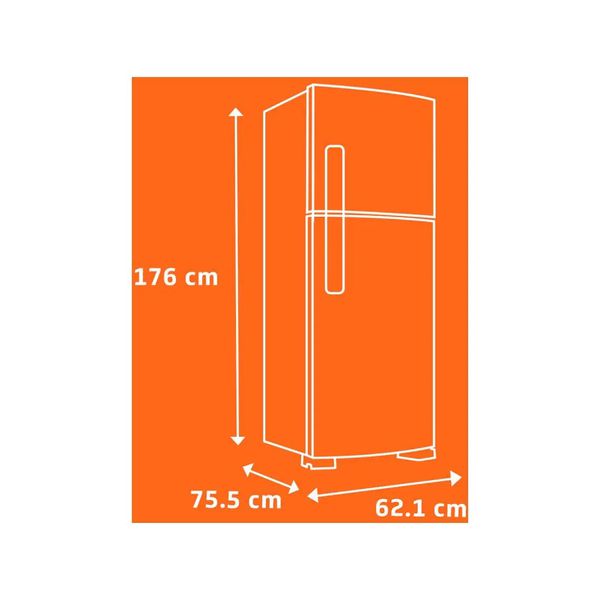 Geladeira Brastemp Frost Free Duplex 375 litros Branca BRM44HB 110V