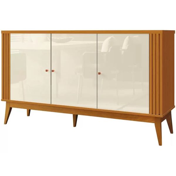 Buffet Aparador Argo 3 Portas 1 Gaveta Pés Palito EDN Móveis