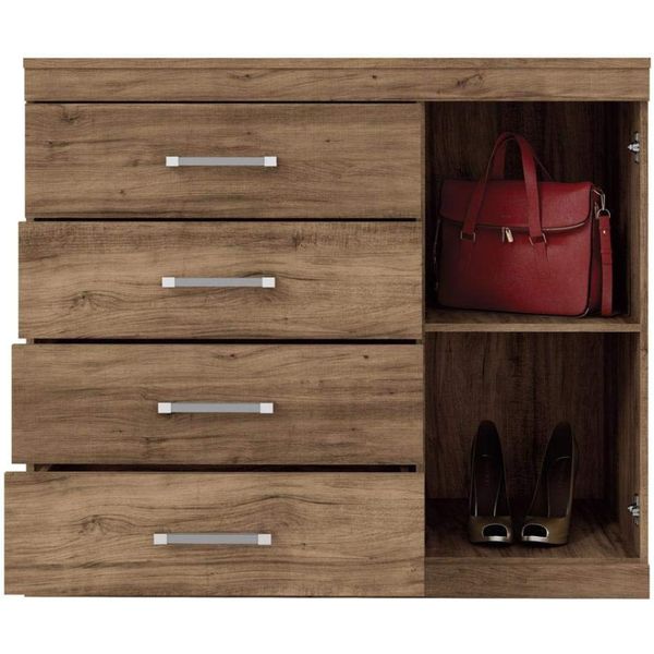 Cômoda Havana Plus 1 Portas 4 Gavetas Atacama Santos Andira