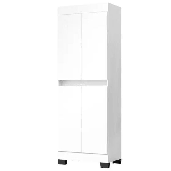 Armário Multiuso Gael 2 Portas Branco/Preto Primus