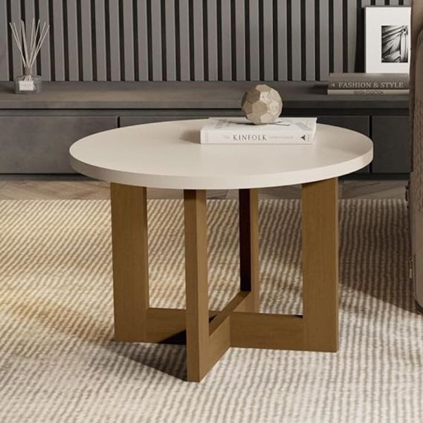 Mesa de Centro Luxo 8001 Perola/Nature Jb Bechara